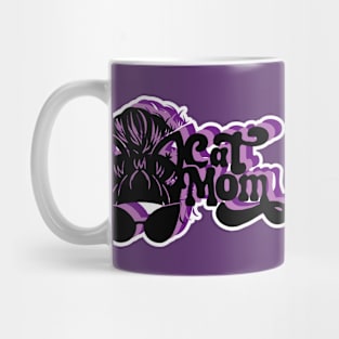 Retro Cool Cat Mom - violet Mug